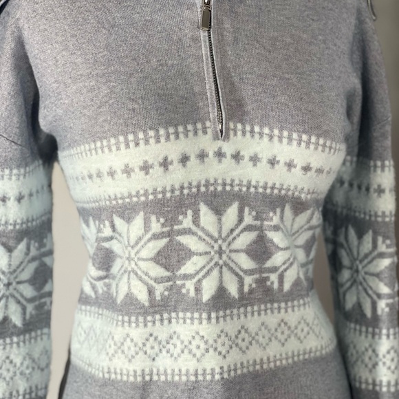 Gray and blue Women's Sweater - Picture 3 of 4